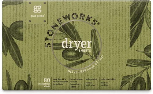 Miniatura 13 de Grab Green, Stoneworks, Hojas para secadora, 80 hojas compostables (rama de abedul)
