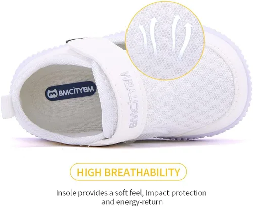 Miniatura 27 de BMCiTYBM Zapatos de bebé para niños pequeños, zapatillas de malla transpirable antideslizantes