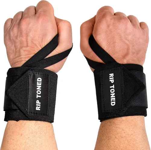 Miniatura 23 de Rip Toned Muñequeras de 18" – Correas de muñeca respaldadas por la USPA para levantamiento de pesas – Soporte de muñeca de calidad – Ajustables, Rojo