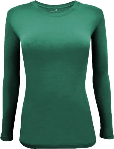 Miniatura 173 de Natural Uniforms Camiseta Under Scrub para mujer, cuello redondo, manga larga, paquete de 3, paquete múltiple de 3