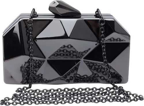 Miniatura 2 de LETODE Women's Elegant Chain Cross-body Bag Metal Hollow Cage Clutch