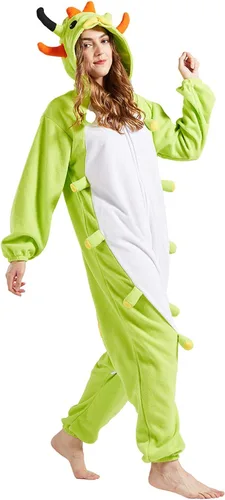 Miniatura 4 de DarkCom Pijama de una pieza de animal para mujer y hombre, disfraz de Halloween, ropa de dormir de Navidad
