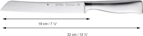 Miniatura 2 de WMF 1889506032 Grand Gourmet - Cuchillo para pan (7.5 in), color plateado