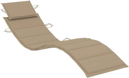 Cojín para tumbona con almohada para la cabeza, cojines de asiento para exteriores para muebles de patio, sillas de descanso, tela (100% poliéster),