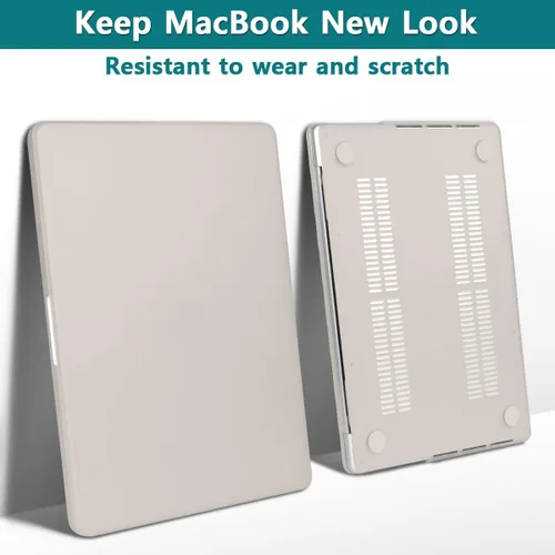 Miniatura 3 de Teryeefi Funda compatible con M3 MacBook Air de 15 pulgadas 2023 2024 versión A3114/A2941, carcasa rígida de plástico con cubierta de teclado