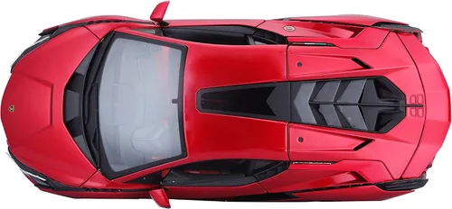 Miniatura 13 de Lamborghini Sian FKP 37 Rojo con ruedas de cobre 118 Modelo de automóvil fundido a presión por Bburago 11046 TY-18-11046R