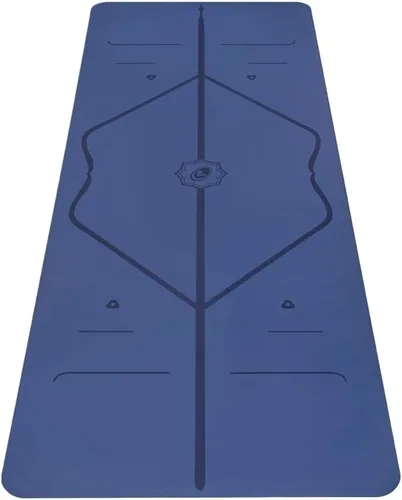Liforme Esterilla de yoga original – Bolsa de yoga gratuita incluida – Sistema de alineación patentado, agarre guerrero, antideslizante, ecológico,