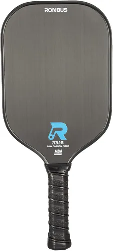 Miniatura 9 de Ronbus R1.16/R2.16/R3.16 Fibra de carbono Toray T700 en bruto, pala de pickleball con núcleo de nido de abeja de polipropileno de 16 mm R3.16W