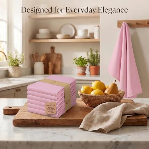 Miniatura 563 de Urban Villa Toallas de cocina 100% algodón para cocina (juego de 6) 20"x30" toallas de cocina altamente absorbentes, juego de ropa de cocina