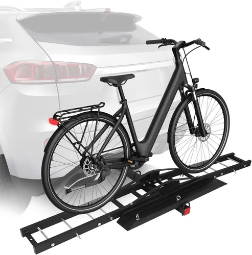 Miniatura 8 de Adjustable Road Bike Storage Bracket Anti Tilt Auto Trailer Holder Rust Proof for SUVs Cars Trucks