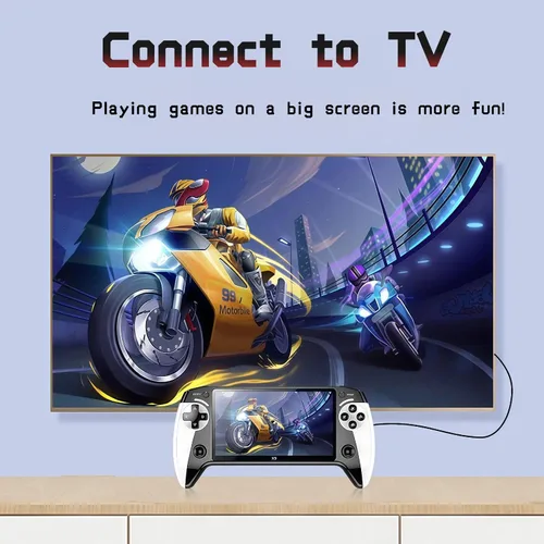 Miniatura 5 de X9 - Consola de juegos portátil retro, consola de juegos retro, pantalla HD IPS de 5.5 pulgadas, más de 20.000 juegos clásicos, salida de TV