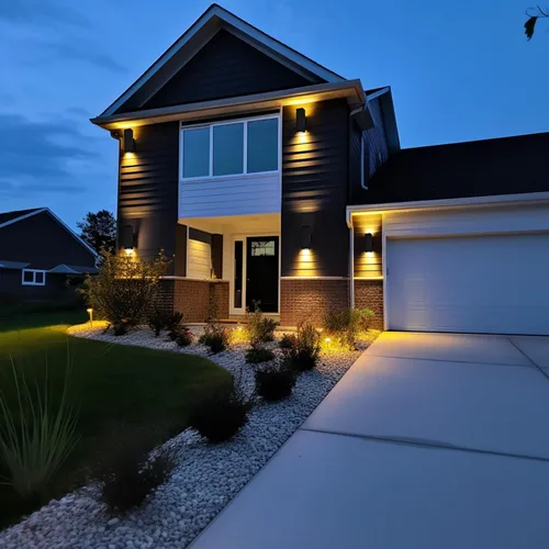 Miniatura 7 de iYogaled Lámpara de pared al aire libre del atardecer al amanecer, lámpara de pared para patio, luces de porche de bronce aceitado para pared al