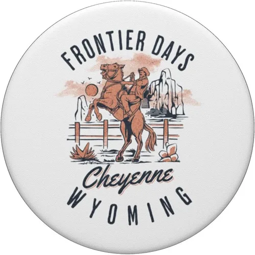 Miniatura 3 de Cheyenne Wyoming Cowboys and Horse Frontier Days PopSockets PopGrip intercambiable