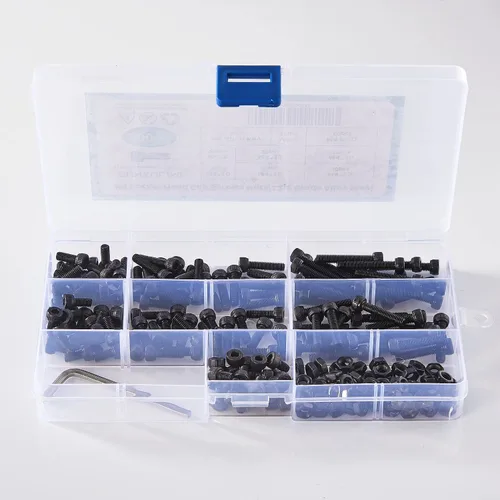 Miniatura 6 de Tornillos y tuercas M4 x 0.236 in, 0.315 in, 0.394 in, 0.472 in, 0.630 in, 0.787 in, 0.984 in, cabeza hexagonal, tornillos y tuercas, tornillo