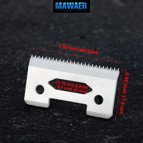 Miniatura 2 de Hoja de dientes escalonada de cerámica universal mejorada para cortadora de pelo WAHL cuchilla movible de cerámica para cortadora de pelo WAHL