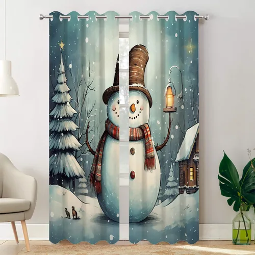 Miniatura 119 de Batmerry Silueta de hombre y niño, marco en forma de corazón con figuras, tratamiento de ventana, cortina corta de cocina multicapa de poliéster