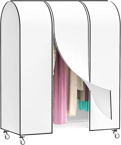 Miniatura 8 de Zilink Funda para Perchero de Ropa de 43 Pulgadas a Prueba de Polvo Transpirable Funda para Perchero de Ropa Bolsas para Ropa Grandes Protector