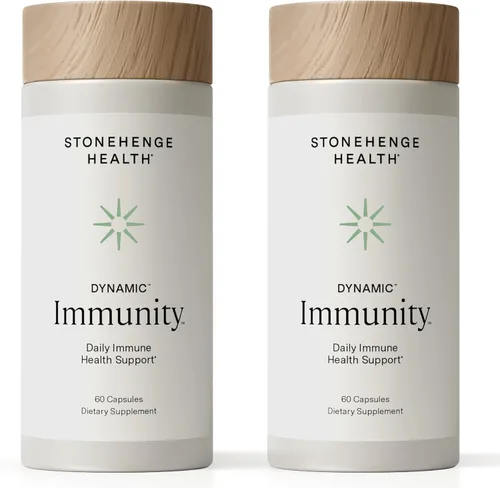 Miniatura 9 de Stonehenge Health Suplemento diario de inmunidad dinámica 10 en 1 impulsores inmunológicos de zinc, saúco, equinácea, vitamina C y probiótico L.