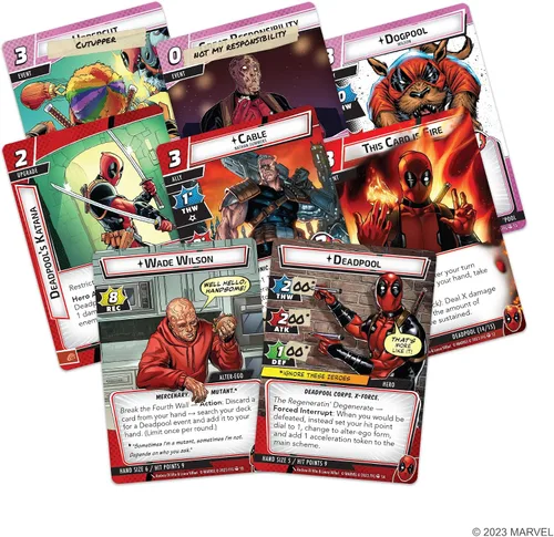 Miniatura 3 de Marvel Champions The Card Game Deadpool EXPANDED HERO PACK – Juego de estrategia de superhéroes, juego cooperativo para niños y adultos, a partir