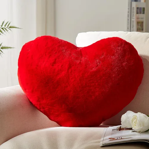 Miniatura 13 de YRXRUS Almohadas de corazón, almohada en forma de corazón, almohada blanca con forma de corazón para regalos, almohadas con forma para ella, niños