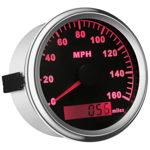 Miniatura 2 de SAMDO Universal GPS Velocímetro Barco Medidor con Odómetro 3.346 in 160MPH, ATV Motocicleta Marina GPS Velocímetro
