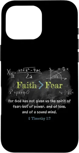Miniatura 19 de Faith > Fear 2 Timothy 1:7 Christian Verse Math Equation Case for iPhone 17