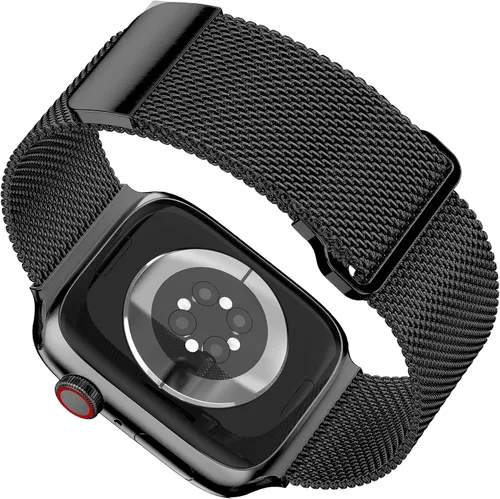 Miniatura 2 de Correa magnética compatible con Apple Watch de 1.496 in 1.575 in 1.614 in 1.654 in 1.732 in 1.772 in 1.811 in 1.929 in, correa milanesa de malla