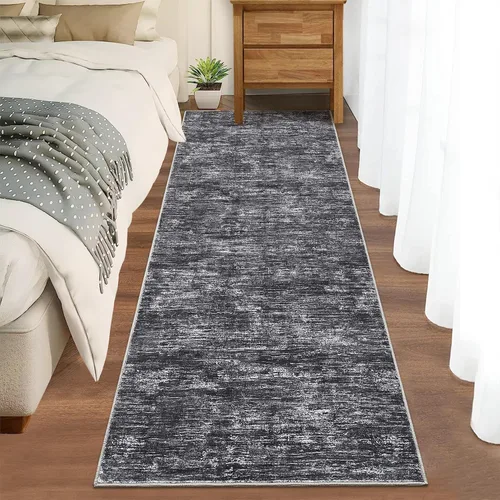 Miniatura 30 de RUGSREAL - Tapete pequeño de 2x3 con base de goma, resistente a las manchas, moderno, color liso, contemporáneo lavable, para la entrada, sala