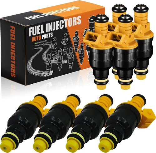 0280150943 Inyectores de combustible mejorados de 4 agujeros aptos para: Ford F150 1990-2003, Mustang 1996-2004, Expedition 1997-2002, Crown