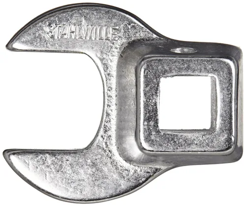 Miniatura 7 de Stahlwille 01200008 Llave de pie de gallo, 1/4" de accionamiento cuadrado, hecha de acero de aleación de cromo y cromado, tiene mordazas