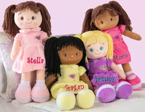 Miniatura 5 de DIBSIES - Muñeca abrazable con mariposa personalizada - 15 pulgadas (rubia)
