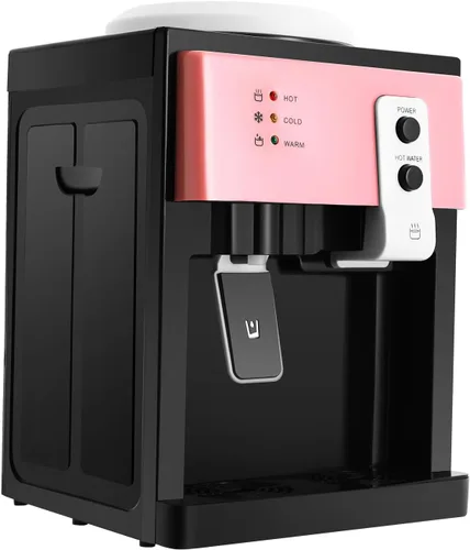 Dispensador de agua caliente y fría, 3 ajustes de temperatura, dispensador digital de enfriador de agua de 3 a 5 galones, dispensador de enfriador