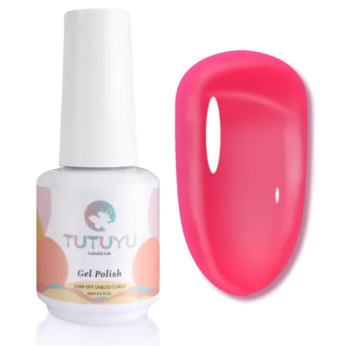 Miniatura 46 de Esmalte de uñas en gel color púrpura oscuro de medianoche - 15ml de esmalte de uñas en gel Jelly color morado negro, color traslúcido