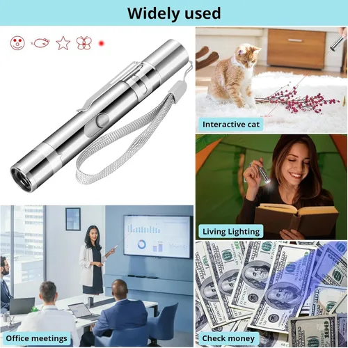 Miniatura 8 de Waputne Juguete para gatos de interior, juguetes recargables por USB con 7 patrones ajustables, juguetes interactivos de persecución para gatos