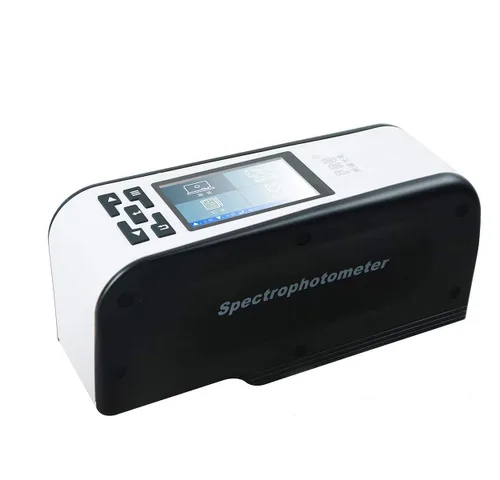 Espectrofotómetro de mano con medidor de diferencia de color para industrias como impresión textil de 0.315 in calibre con pantalla TFT de color