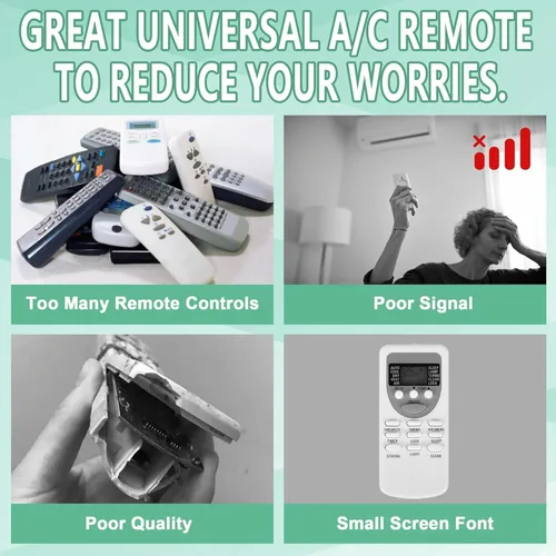 Miniatura 7 de Control remoto universal de aire acondicionado todo en uno LCD universal AC control remoto para Mitsubishi FUJITSU LG Midea Samsung Daikin Panasonic