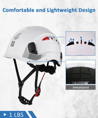 Miniatura 3 de UM ULTRAMAXX Safety Helmet Hard Hat, ANSI Z89.1 Approved Lightweight Vented Work Helmet, 6-Point Adjustable Ratchet Suspension Hardhat Ideal for
