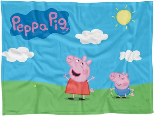 Miniatura 8 de LOGOVISION Peppa Pig - Manta de forro polar de 36 x 58 pulgadas de alto de Peppa and George