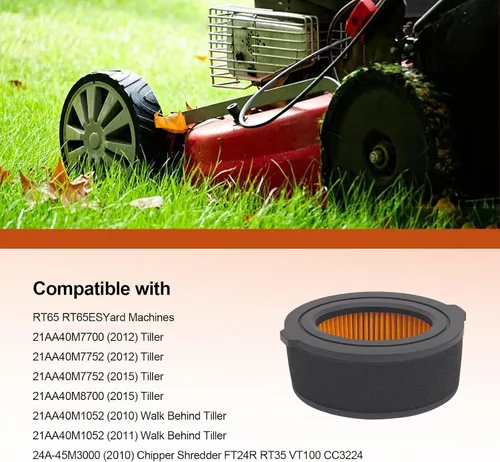 Miniatura 6 de TIANYAN 2 piezas 951-10794 751-10794 951-14262 reemplazo de filtro de aire para MTD 751-14262 OHV premium 208cc Troy-Bilt MTD Gold Craftsman