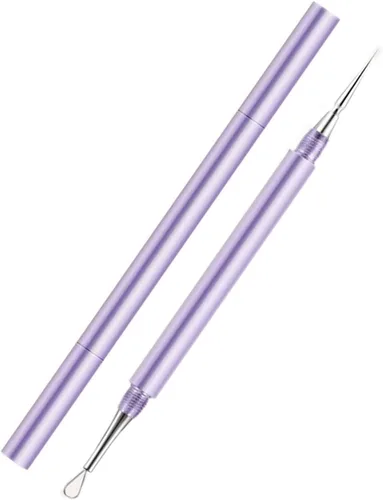 Miniatura 8 de Aguja profesional 2 en 1 para eliminar acné de acero inoxidable, herramienta de eliminación de puntos blancos y puntos negros, herramienta