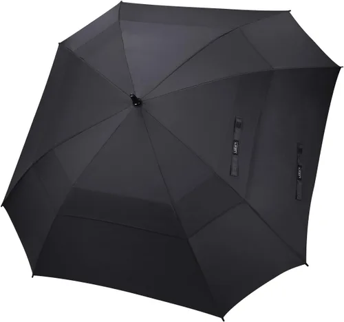Miniatura 14 de G4Free Paraguas de golf extra grande de 62/68 pulgadas, cuadrado, ventilado, resistente al viento, apertura automática, doble toldo de gran