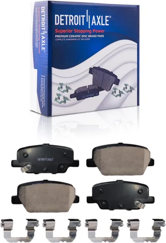 Miniatura 12 de Detroit Axle – Pastillas de freno traseras para Mazda 6 2016-2021, pastillas de freno de cerámica con accesorios 2017 2018 2019 2020 de repuesto