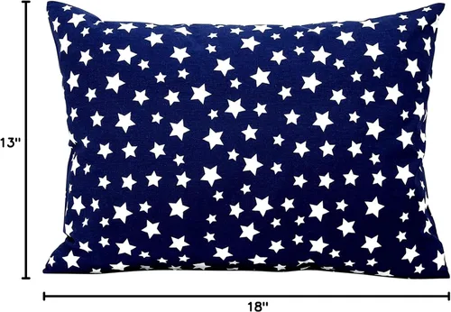 Miniatura 7 de Funda de almohada para niños pequeños 13x18 - Funda de almohada de algodón para niños pequeños con estrellas, funda de almohada galaxia para niños