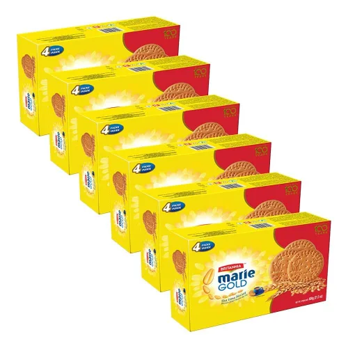 Miniatura 15 de Britannia Marie Gold Cookies 21.16 oz (600g) – Bocadillo crujiente de té – Deliciosas galletas de comestibles (paquete de 2)