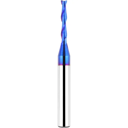Miniatura 29 de EANOSIC 5 brocas de compresión en espiral de 1/4 pulgadas, longitud de corte de 1-1/4 pulgadas, extralargas de 3 pulgadas, fresadora CNC de carburo