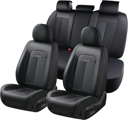 Miniatura 21 de FLORICH Fundas de asiento delantero, 2 piezas, fundas de asiento para automóviles, fundas de asiento universales de cuero de lujo, accesorios