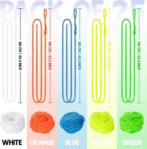 Miniatura 3 de MAGICYOYO Yoyo - Juego de 25 cuerdas, 100 % poliéster, para Yoyo profesionales y no sensibles, con bolsa de almacenamiento Yoyo Ball con bolsa