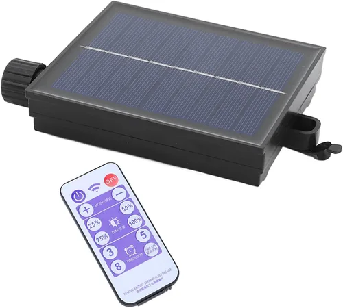 Miniatura 9 de Diydeg Panel solar de repuesto, caja de control de luz solar ajustable impermeable automática con control remoto, placa de circuito de cadena