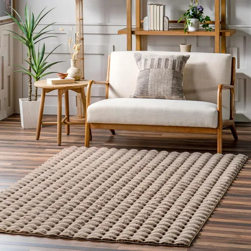 Miniatura 10 de nuLOOM SuperiorWash Collection Kai Blanco Hueso, 5 x 8 pies, esponjosa y acogedora, de alto tráfico, resistente a las manchas, fácil de limpiar, Kai