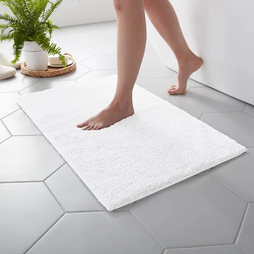 Miniatura 11 de MARTHA STEWART Drylon - Alfombra de baño de microfibra – 1 pieza, felpa ultrasuave, antideslizante, gruesa, alfombras de baño lavables, accesorios